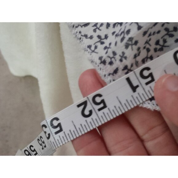 Womens Boho Milkmaid Floral Layered Cottagecore Prairie Maxii Dress XL White/Blk - Picture 7 of 8